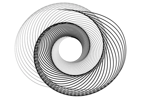 抽象圆螺旋模板的标志. — 图库矢量图片