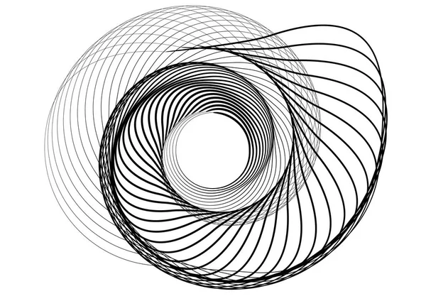 Abstracte ronde spiraal sjabloon voor het logo. — Stockvector