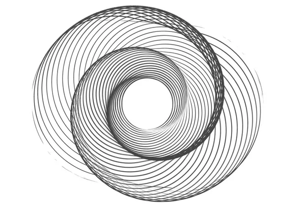 抽象圆螺旋模板的标志. — 图库矢量图片