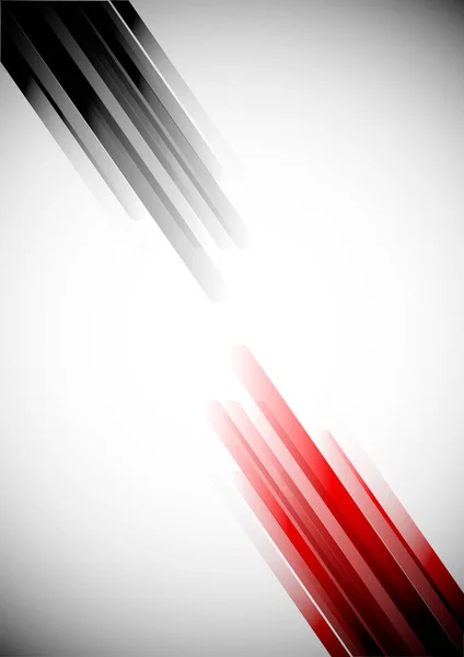 Schwarz-rote gerade Linien abstrakter Hintergrund — Stockvektor