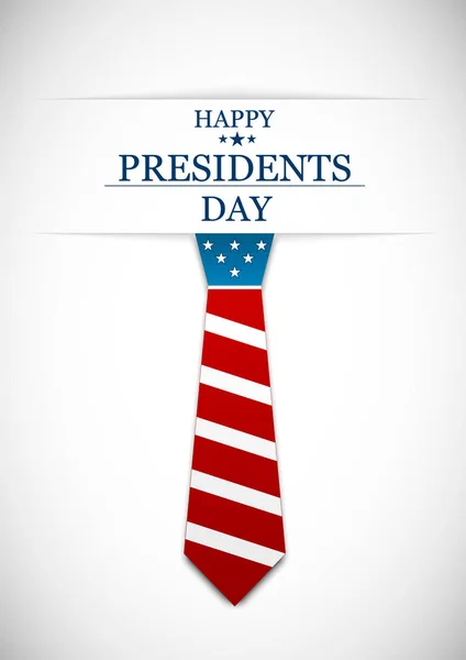 Happy Presidents Day. Greeting card, poster and banner. Vector Illustration — Stock Vector