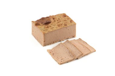 beyaz zemin üzerine pate