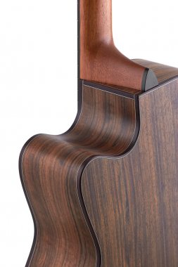 beyaz zemin üzerine geri gitar