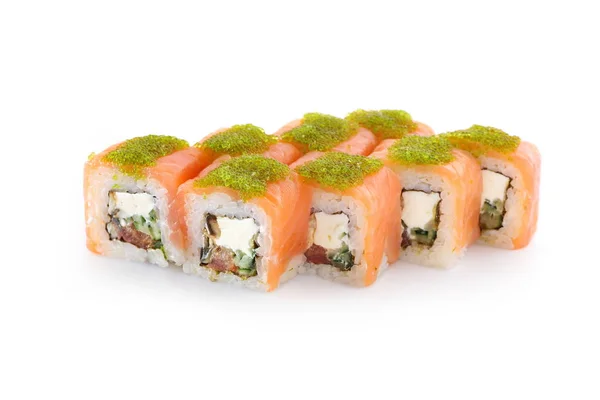 Sushi pro pivo na bílém pozadí, samostatný — Stock fotografie