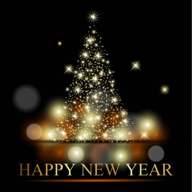 Mutlu yeni yıl 2016 vektör çizim