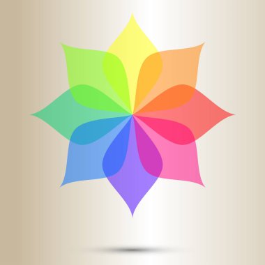 renkli çiçek vektör çizim