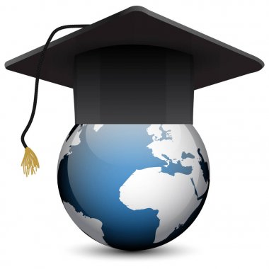 Diploma kap vektör çizim