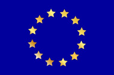 Avrupa Birliği bayrağının vektör illüstrasyonu