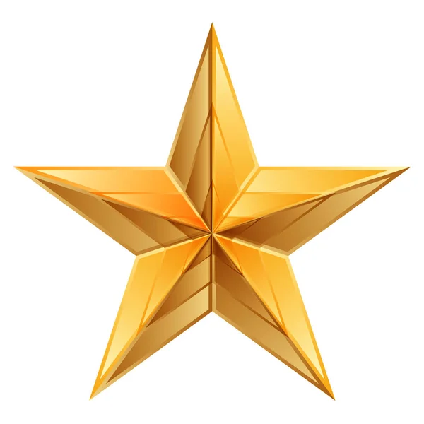 Ilustração Vetorial Estrela Dourada —  Vetores de Stock