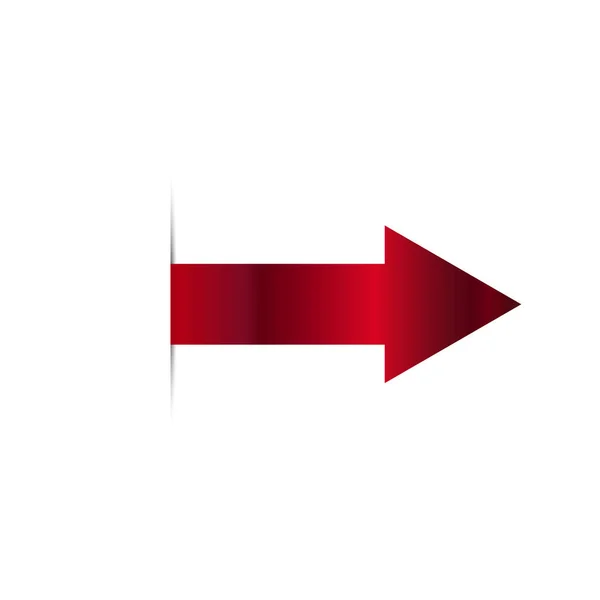 Illustration Vectorielle Flèche Rouge — Image vectorielle