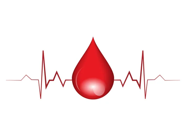 Illustration vectorielle de sang de goutte — Image vectorielle