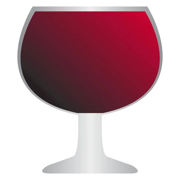 Ilustración vectorial de copa de vino — Vector de stock