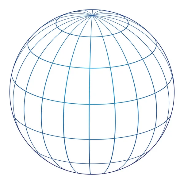 Vector illustratie van globe icoon — Stockvector