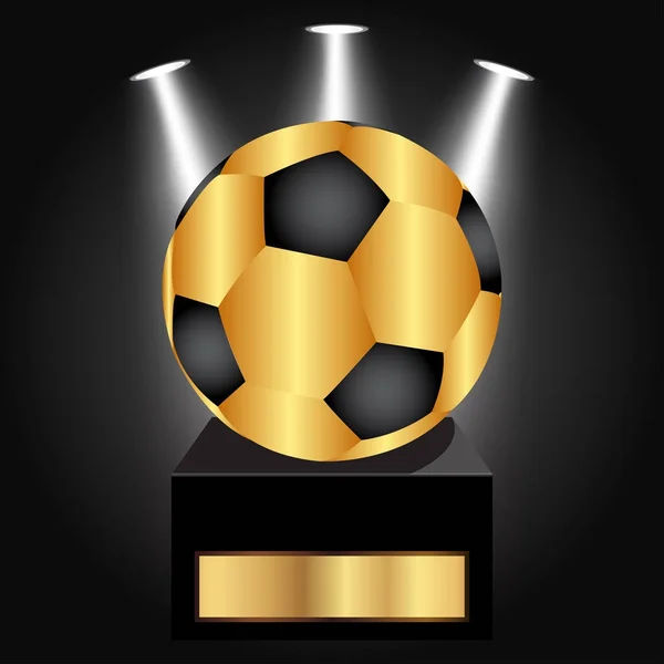 Vector εικονογράφηση του βραβείου μπάλα ποδοσφαίρου — Διανυσματικό Αρχείο