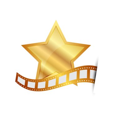 Altın yıldızın vektör çizimi