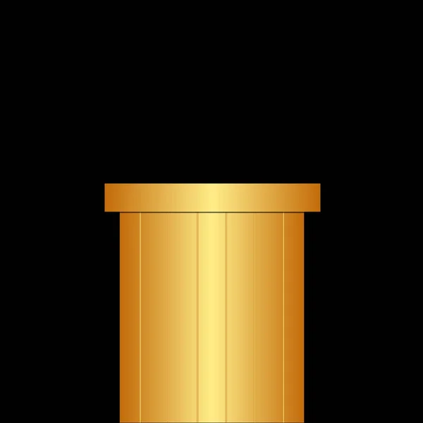 Illustrazione vettoriale della colonna d'oro — Vettoriale Stock