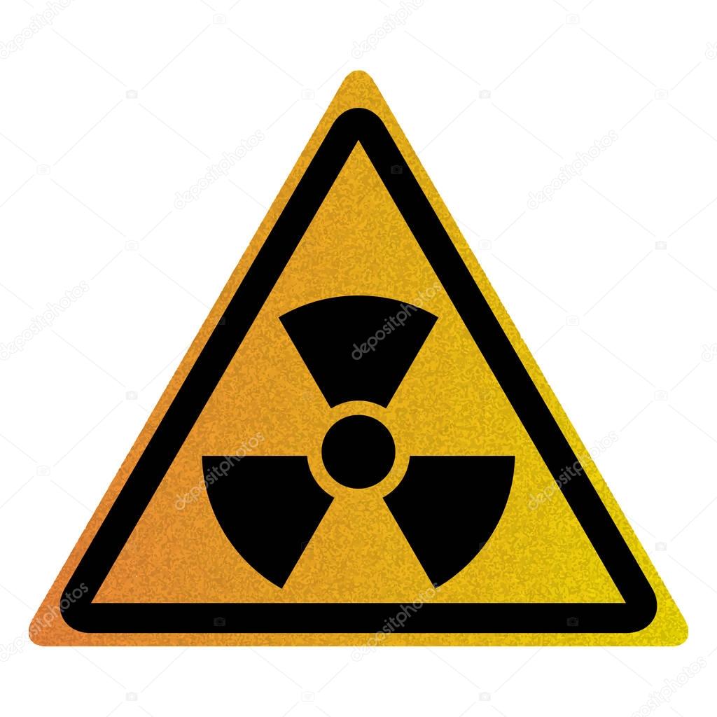 Vector illustration of Nuclear symbol