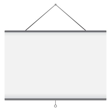 Vector illustration of projector screen clipart