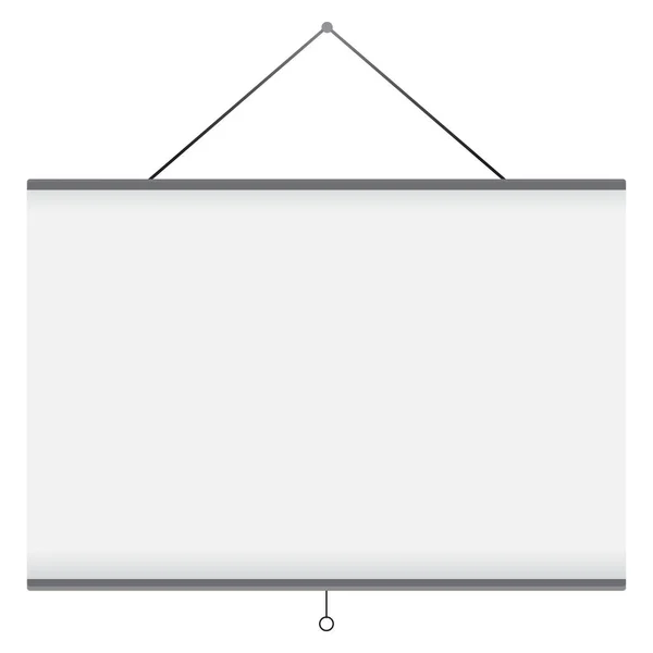 Ilustração vetorial da tela do projetor — Vetor de Stock