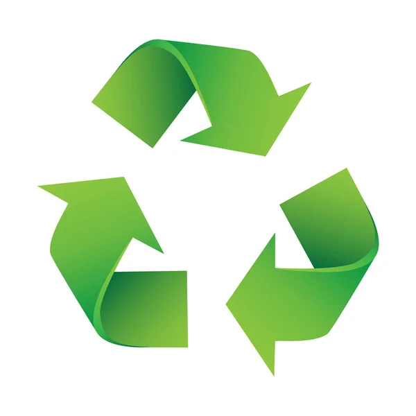 Vector illustration of recycling symbol — Stock Vector
