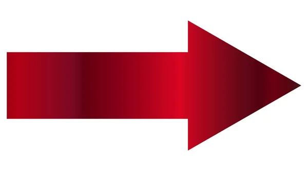 Векторная иллюстрация красной стрелки — стоковый вектор
