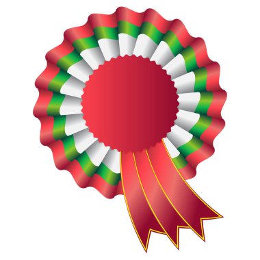 Rozet şerit vektör çizim