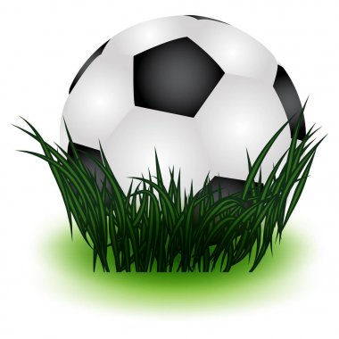 Futbol topunun vektör illüstrasyonu