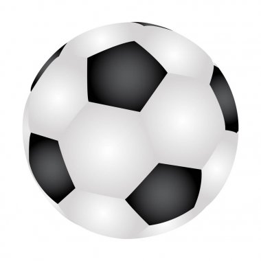 Futbol topunun vektör illüstrasyonu