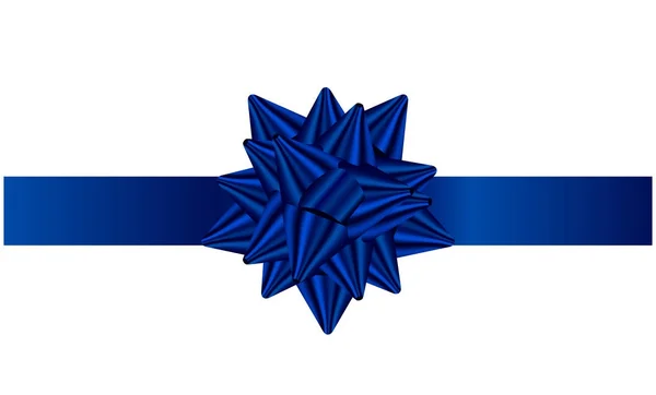 Vector illustration of Blue ribbon — Stock Vector