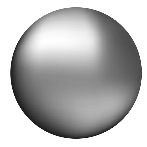 Ilustración vectorial de bola de plata — Vector de stock