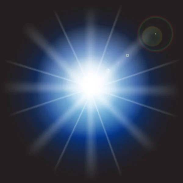 Ilustración vectorial del sol brillante — Archivo Imágenes Vectoriales