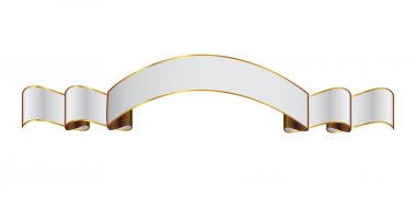 Gümüş şerit vektör çizim