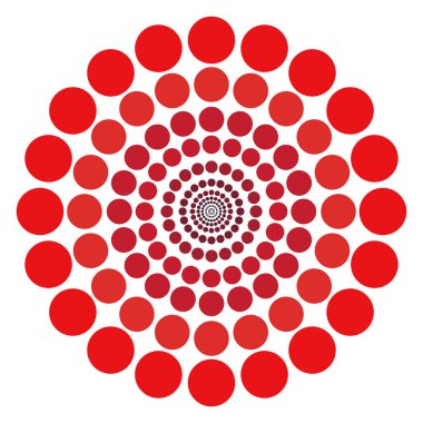 Kırmızı noktalar vektör çizim