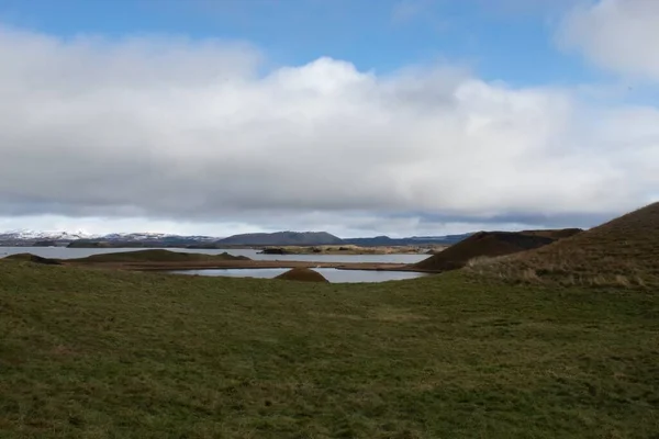 Krater in Island von Vulkanen — Stockfoto