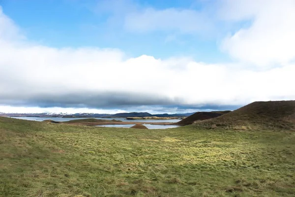 Craters in Iceland from volcanoes — Stock Photo, Image