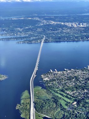 Seattle Washington 'ın hava manzarası