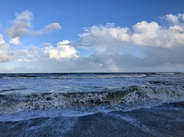 Floride paysage océanique avec arc-en-ciel — Photo