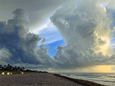 Miami Okyanus Sahili 'nde Sabah