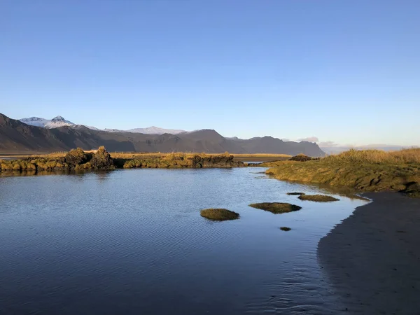 Paysage volcanique un jour d'automne en Islande — Photo