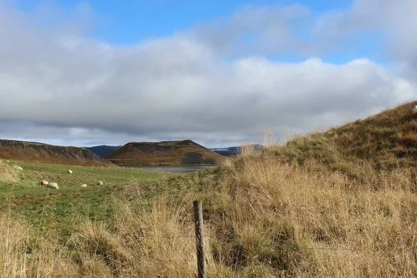 Myvatn İzlanda 'da Skutustadir sözde kraterler — Stok fotoğraf