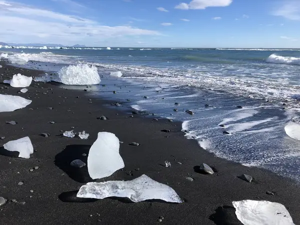 冰岛南部Jökulsárlón冰川湖 — 图库照片