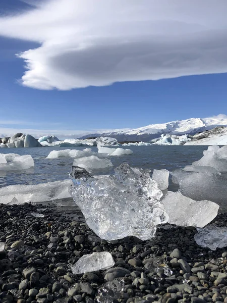 Opwarming van de aarde waardoor ijs smelt — Stockfoto