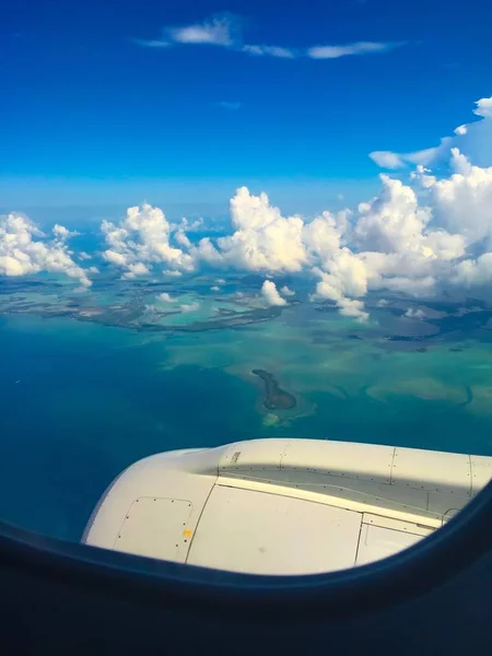 Vista del avión del océano tropical — Foto de Stock