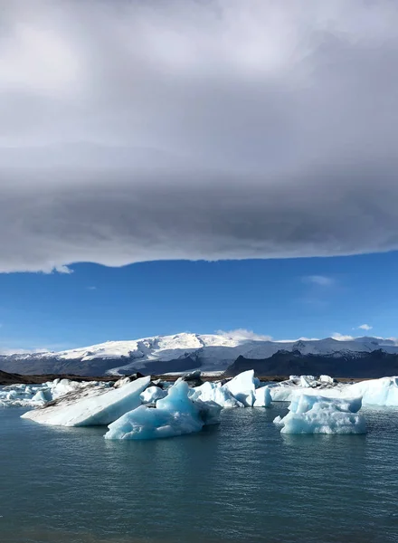 Laguny Jokulsarlon w Islandii — Zdjęcie stockowe