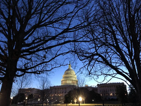 Capitol Hill durante o impeachment — Fotografia de Stock