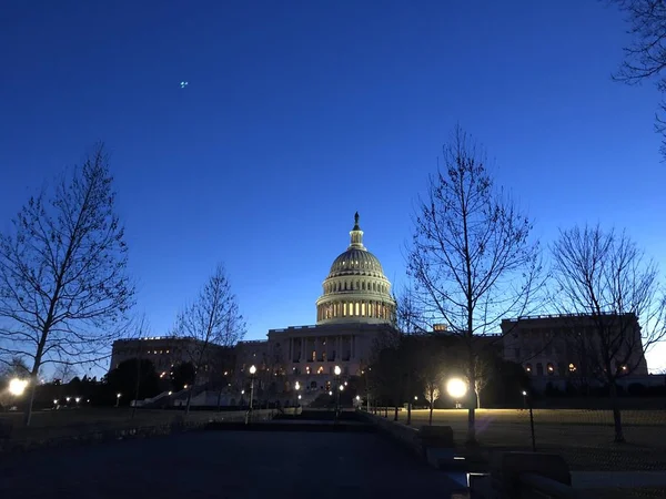 Capitol Hill durante o impeachment — Fotografia de Stock