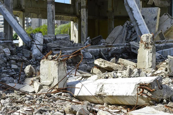 Demolition Disposal Large Industrial Plant — Stock Photo, Image