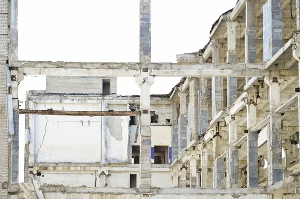 Demolition, disposal of a large industrial plant — Stock Photo, Image