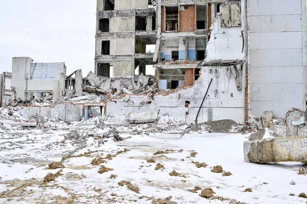 철거 및 산업 대기업의 잔해의 철거 — 스톡 사진