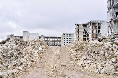 Yıkım ve büyük sanayi kuruluş kalıntıları sökülmesi